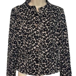 ECI Grey/Black Leopard Print Jacket